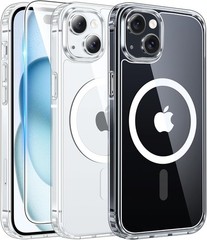 FNTCASE for iPhone 15 Case Clear iPhone 14/13 Case Magnetic Phone Cases with …