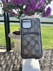Luxurious Outlet Designer Tan Unisex Wallet Signature Case iPhone 14 Pro Max!