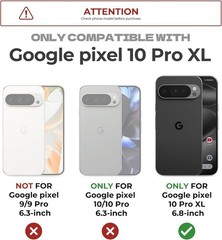 Rugged Bumper Case for Google Pixel 10 Pro XL with Dual Front Frames Army Green