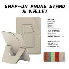 Phone Tripod Wallet for iPhone,Lightweight & Portable Phone Stand,Strong Magn…