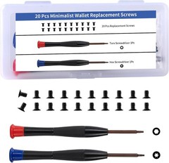 Screws Replacement Compatible with Ridge Wallets for Men, 22 Pcs Upgraded Wallet