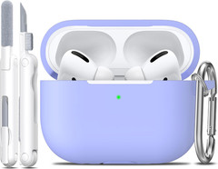 for Airpods Pro 2 Case, Soft Silicone Protective Cover with Keychain and Cleanin