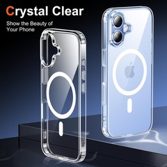 Temdan for iPhone 17 Case Clear with Screen Protector, 17, A-Clear