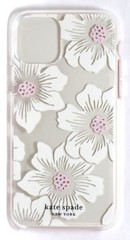 kate spade Clear Case for iPhone 11 Pro/iPhone XS/X, Stones/Hollyhock Floral