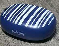 Packed Party Blue And White Striped Replacement Case For Wireless Earbuds