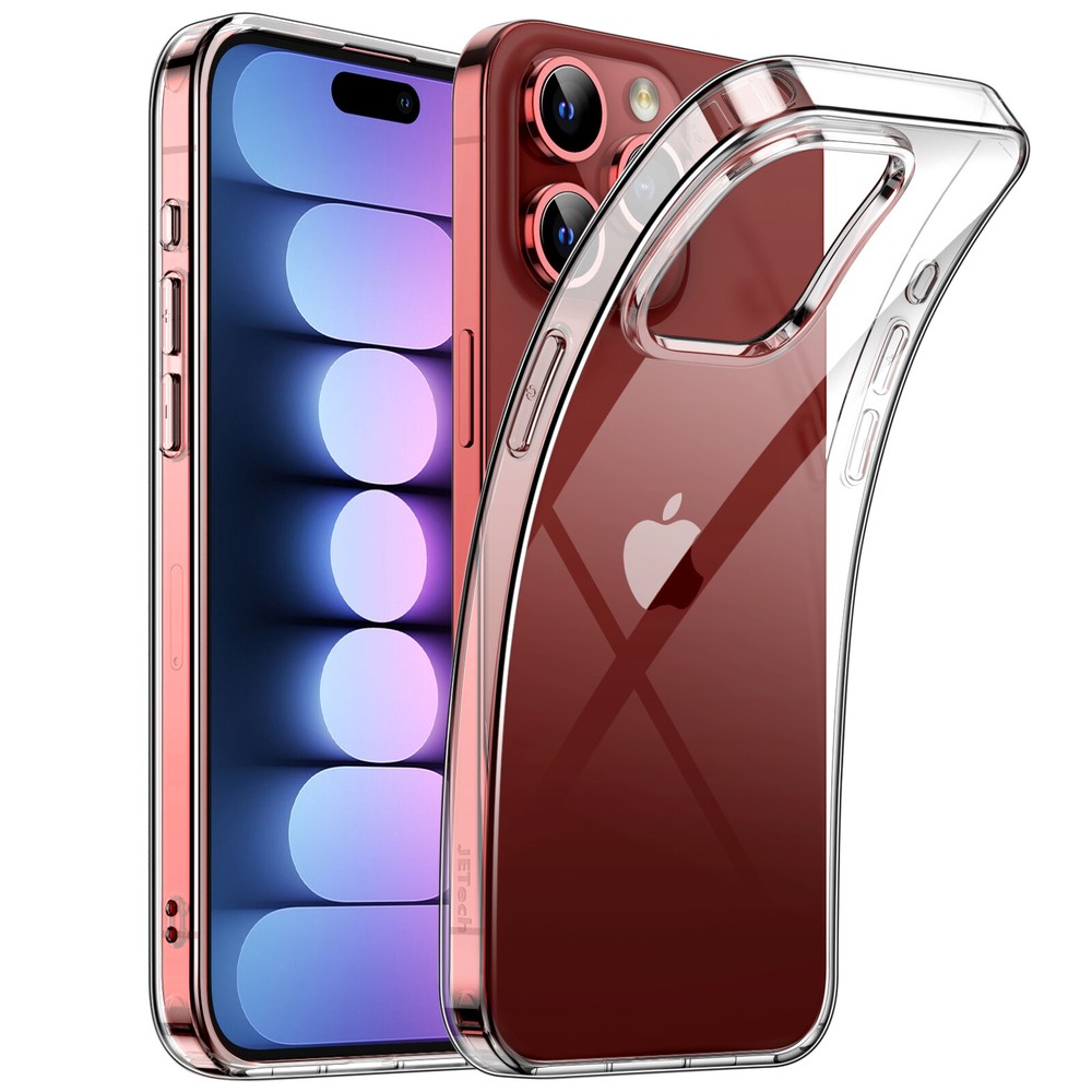 JETech Case for iPhone 15 Pro Max 6.7-Inch, Soft TPU Transparent Slim Cover