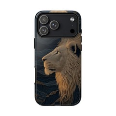 Golden Brown Lion Stunning Glow | Tough Phone Case | iPhone, Galaxy, Pixel